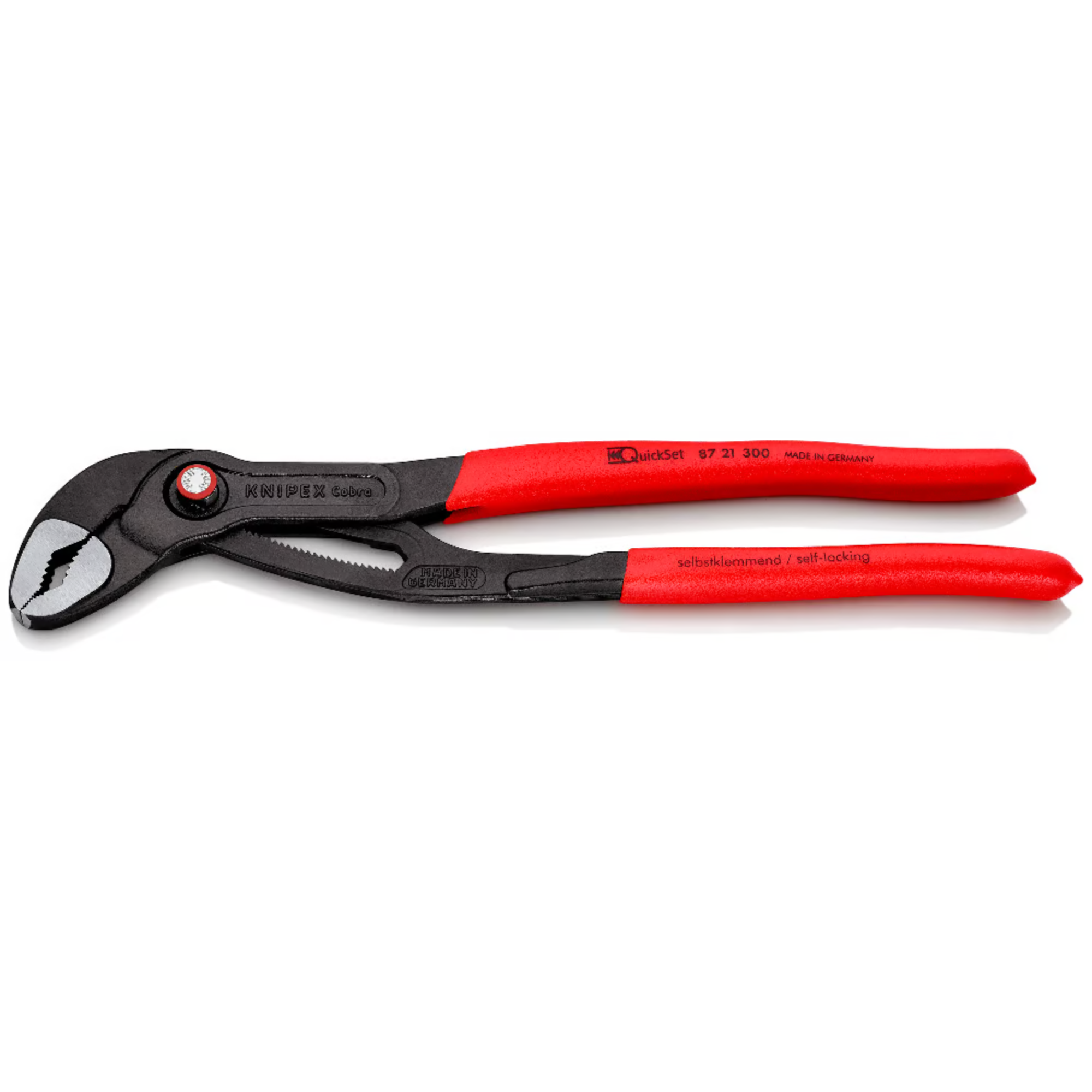 KNIPEX 87 21 300 SB Pinza de extensión pico de loro Cobra QuickSet 300 mm (12″)