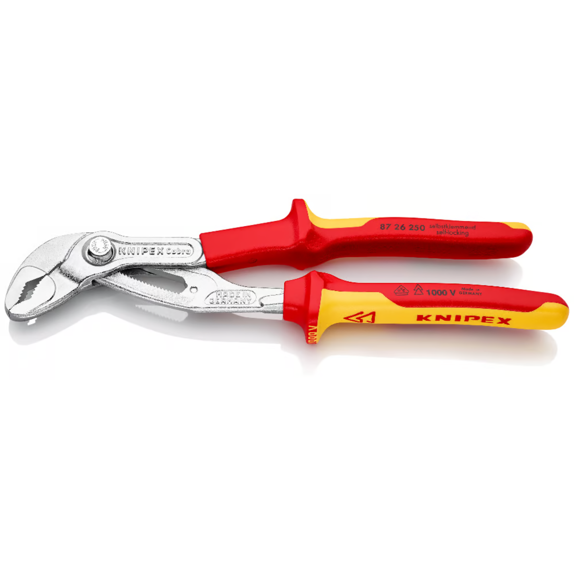KNIPEX 87 26 250 Pinza aislada de extensión pico de loro Cobra 250 mm (10″)