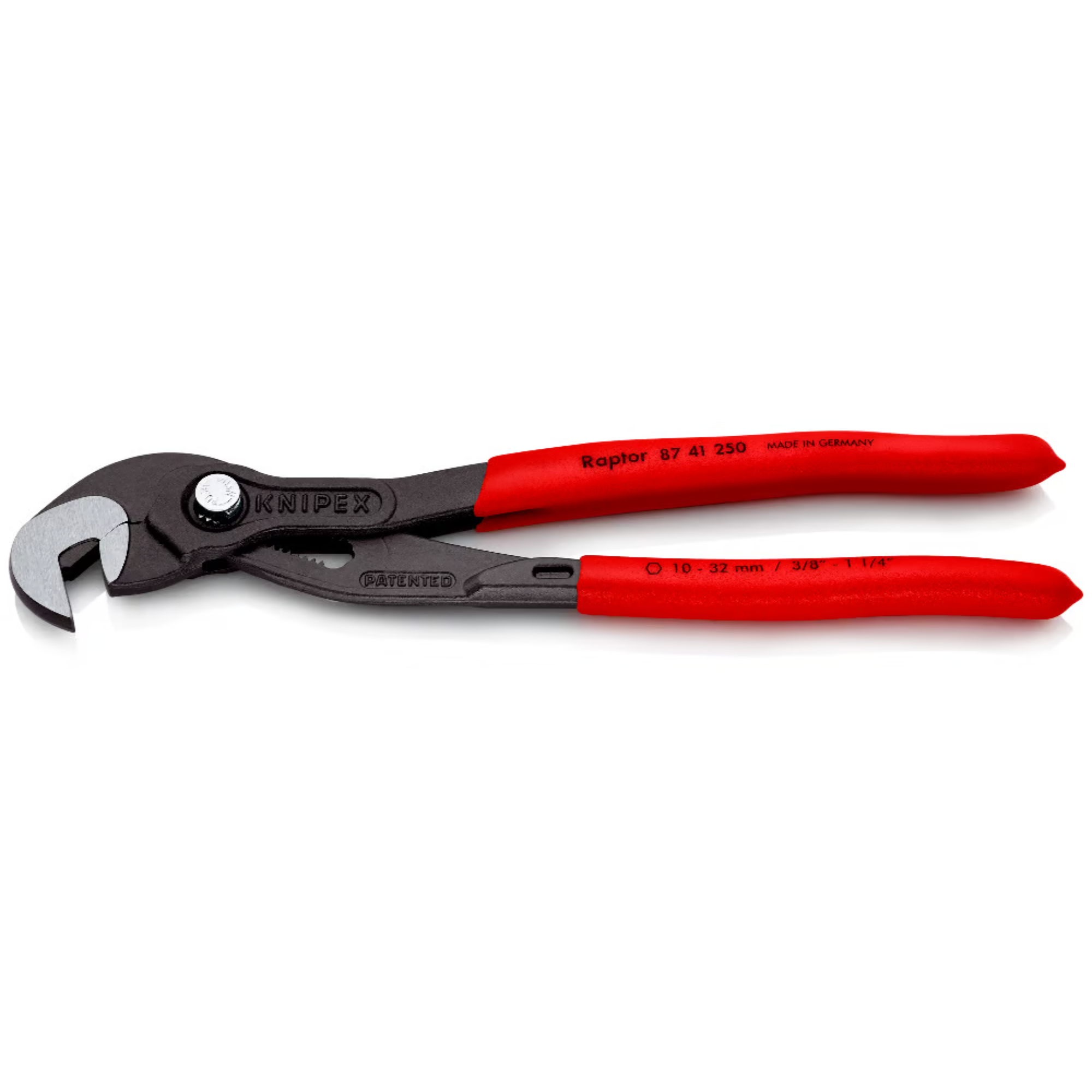 KNIPEX 87 41 250 SB Pinza de extensión y llave múltiple ajustable Raptor 250 mm (10″)