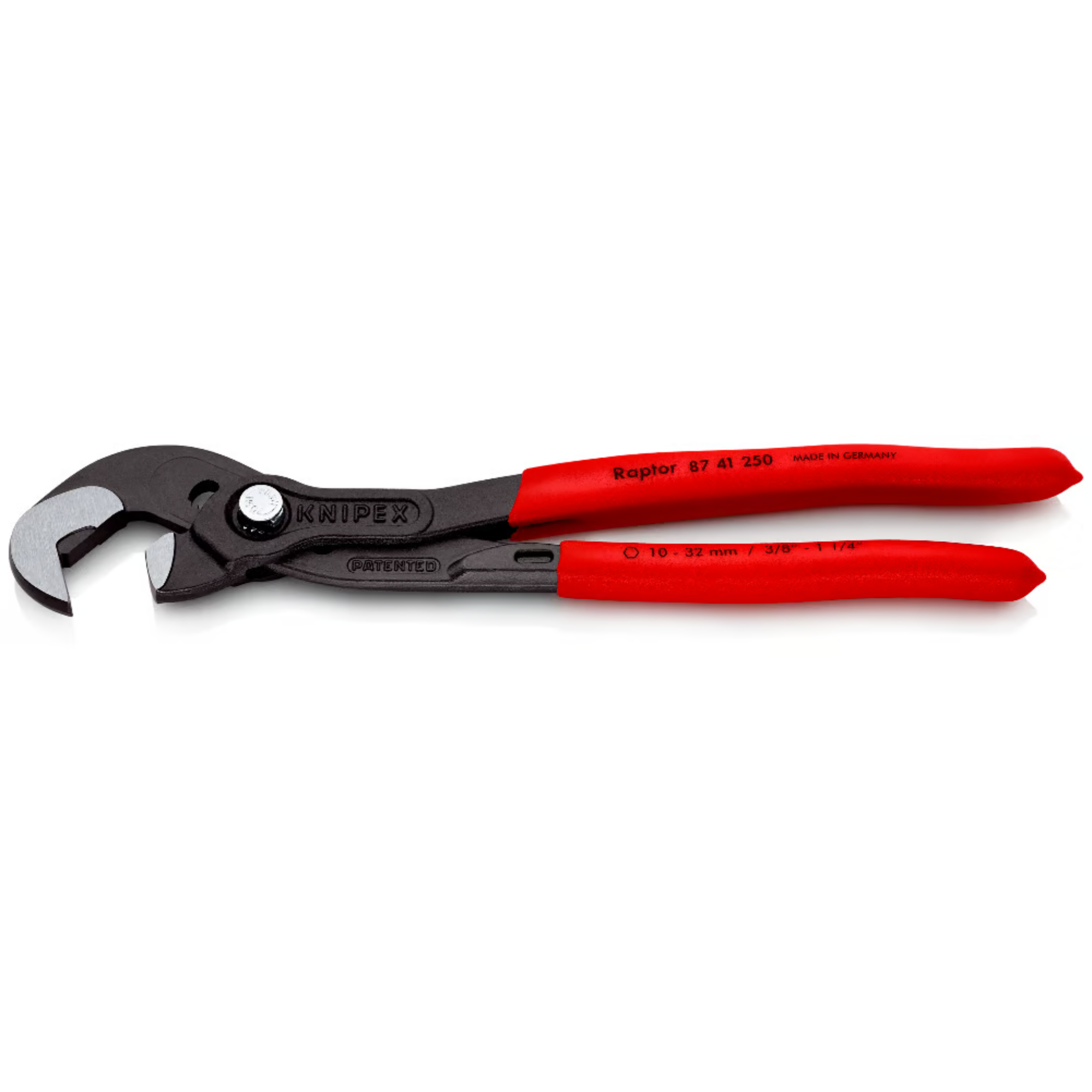KNIPEX 87 41 250 SB Pinza de extensión y llave múltiple ajustable Raptor 250 mm (10″)