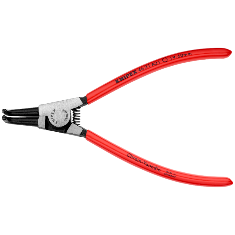 KNIPEX 46 21 A21 SB Pinza para anillos de retención exteriores acabado pavonado 170 mm