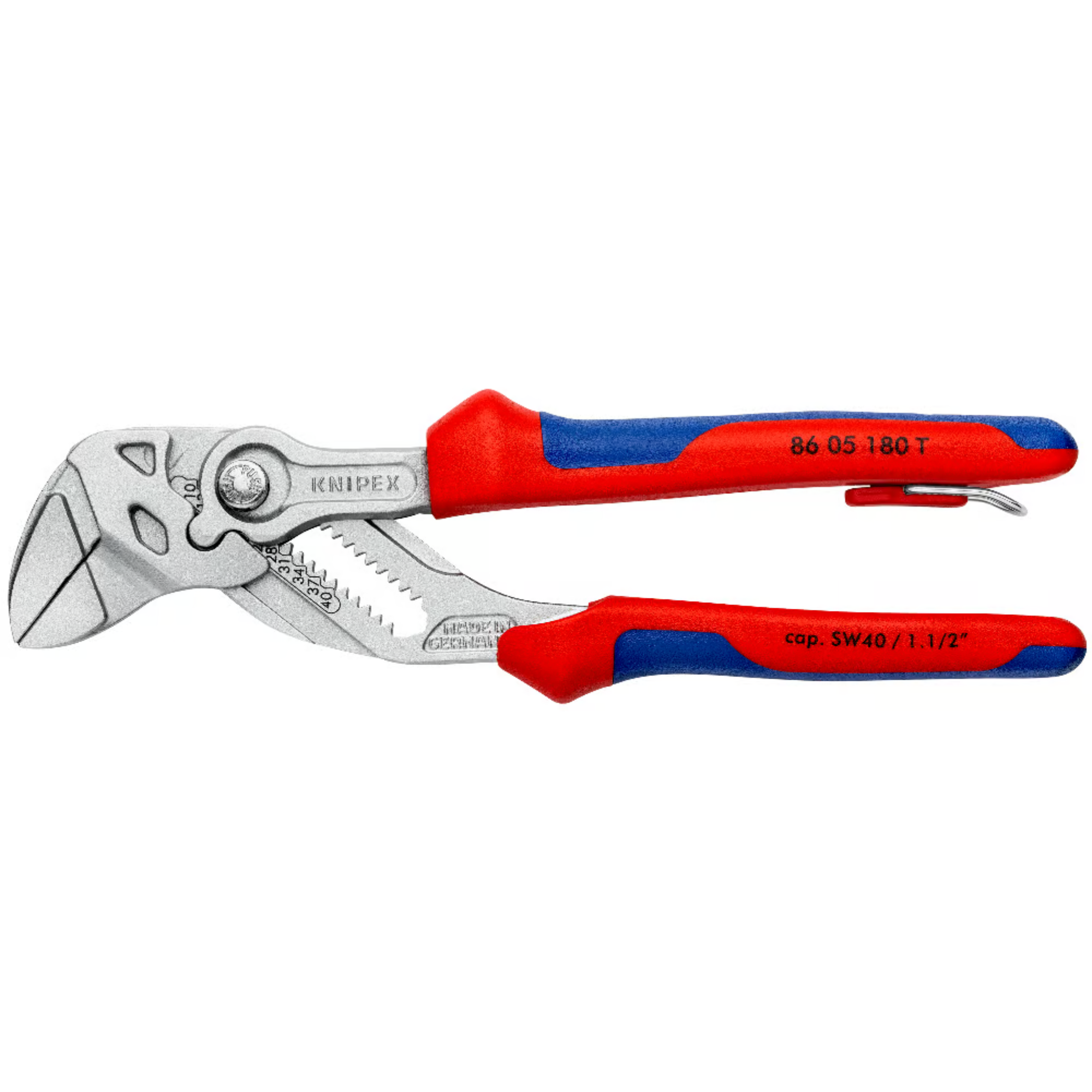 KNIPEX 86 05 180 T BK Pinza de extensión y llave en una sola herramienta 180 mm (7 1/4″)