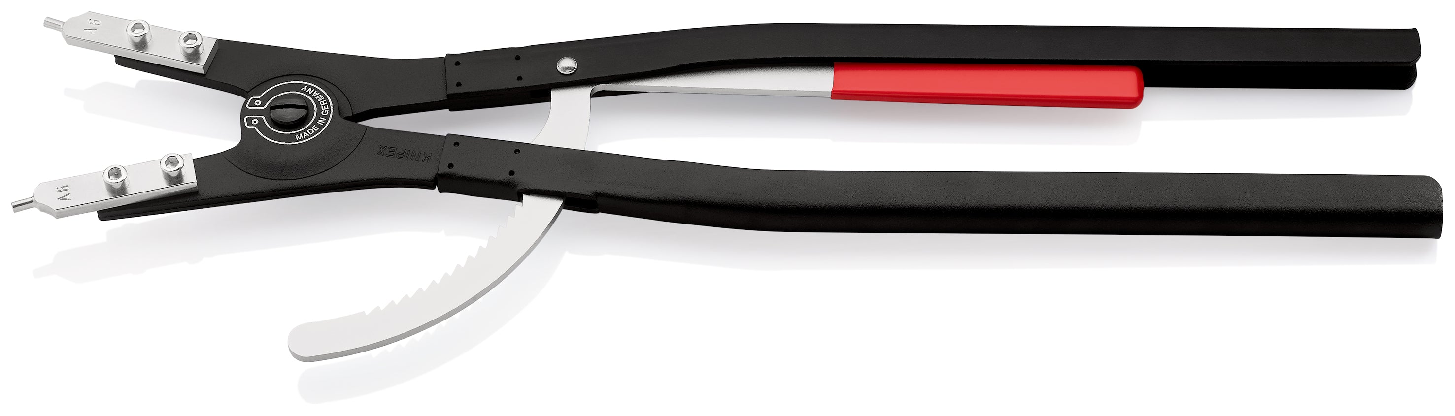 KNIPEX 46 10 A6 Pinza para anillos de retención Para anillos de retención exteriores de ejes recubierta de pintura pulverizada, negro 570 mm