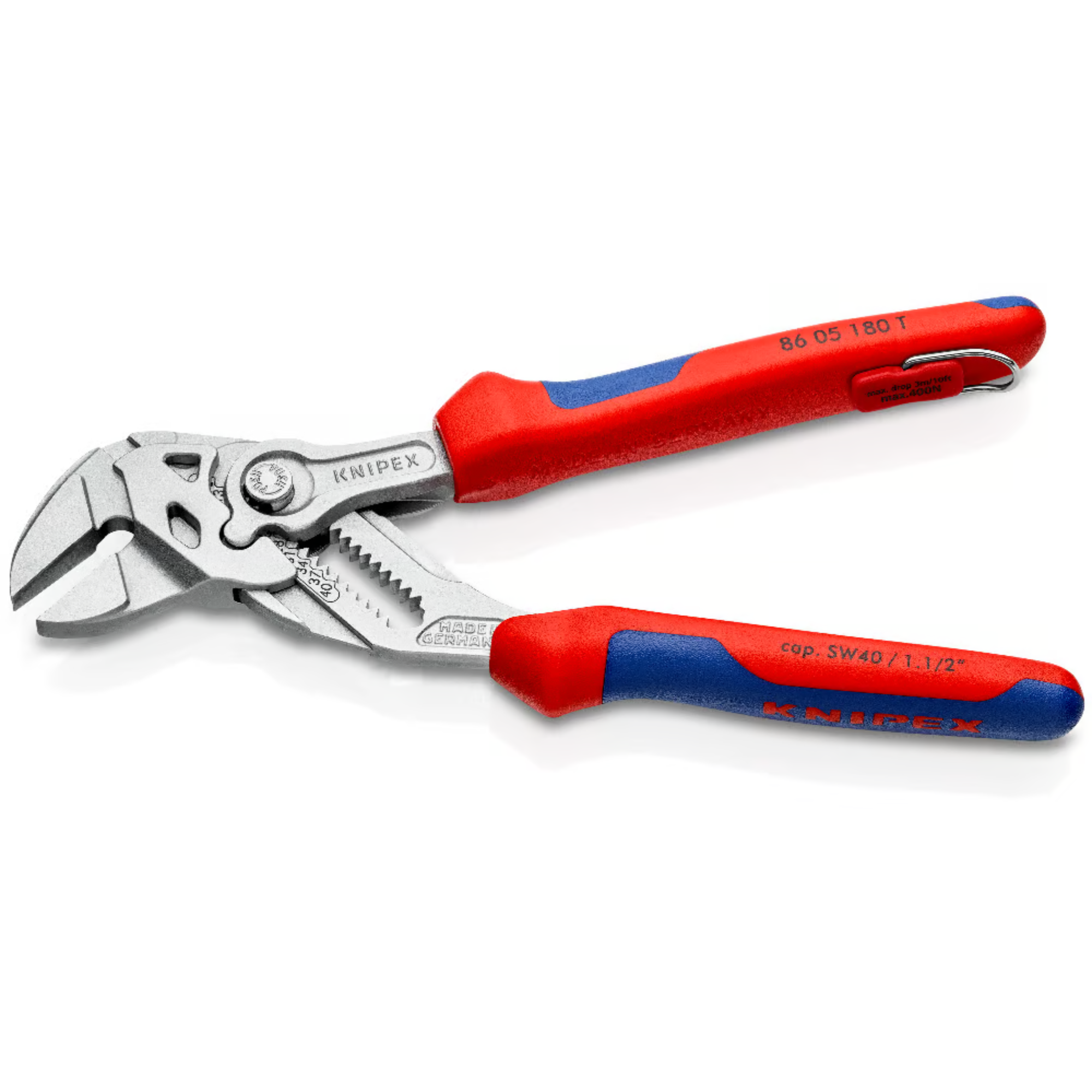 KNIPEX 86 05 180 T Pinza de extensión y llave en una sola herramienta 180 mm (7 1/4″)