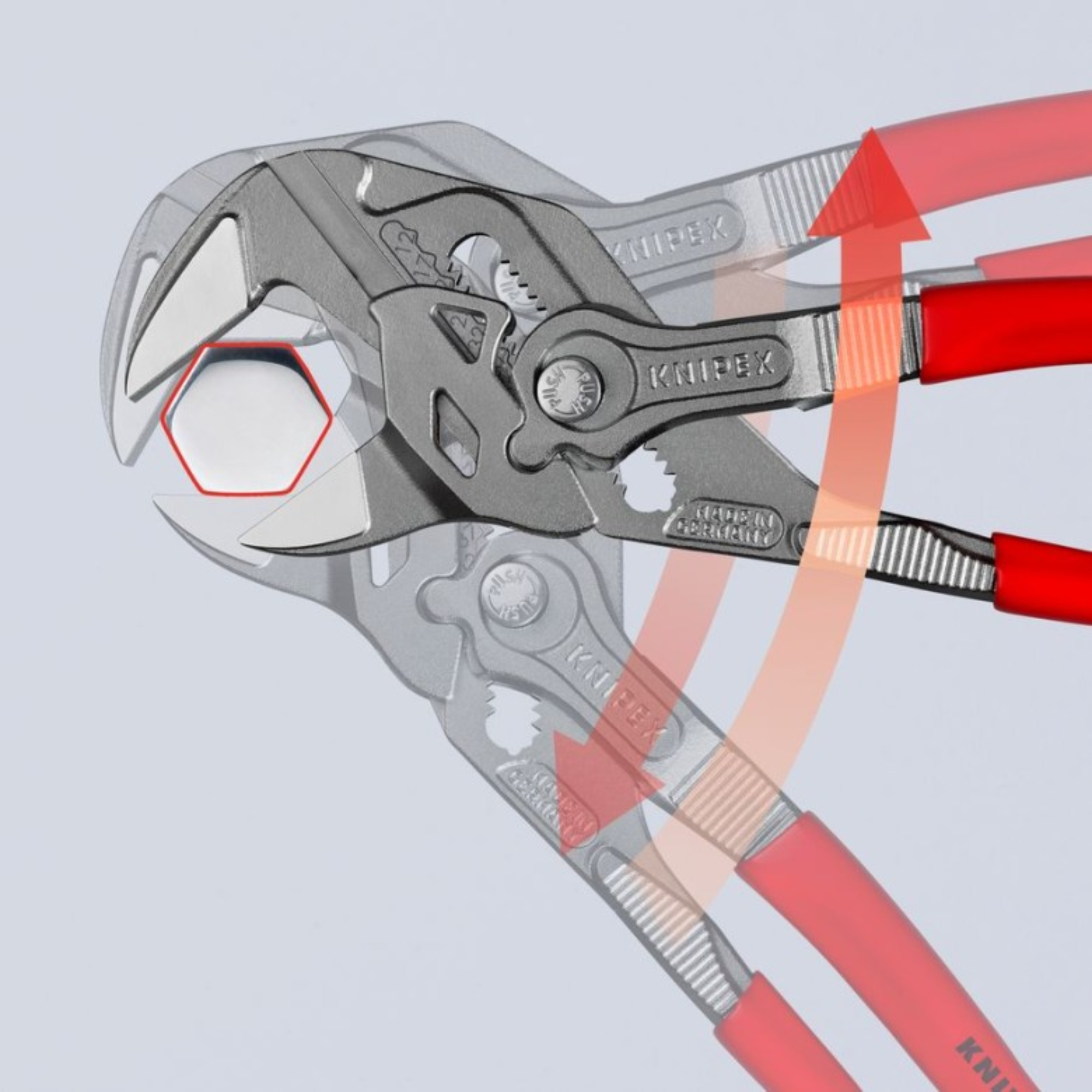 KNIPEX 86 01 250 Pinza de extensión y llave en una sola herramienta 250 mm (10")
