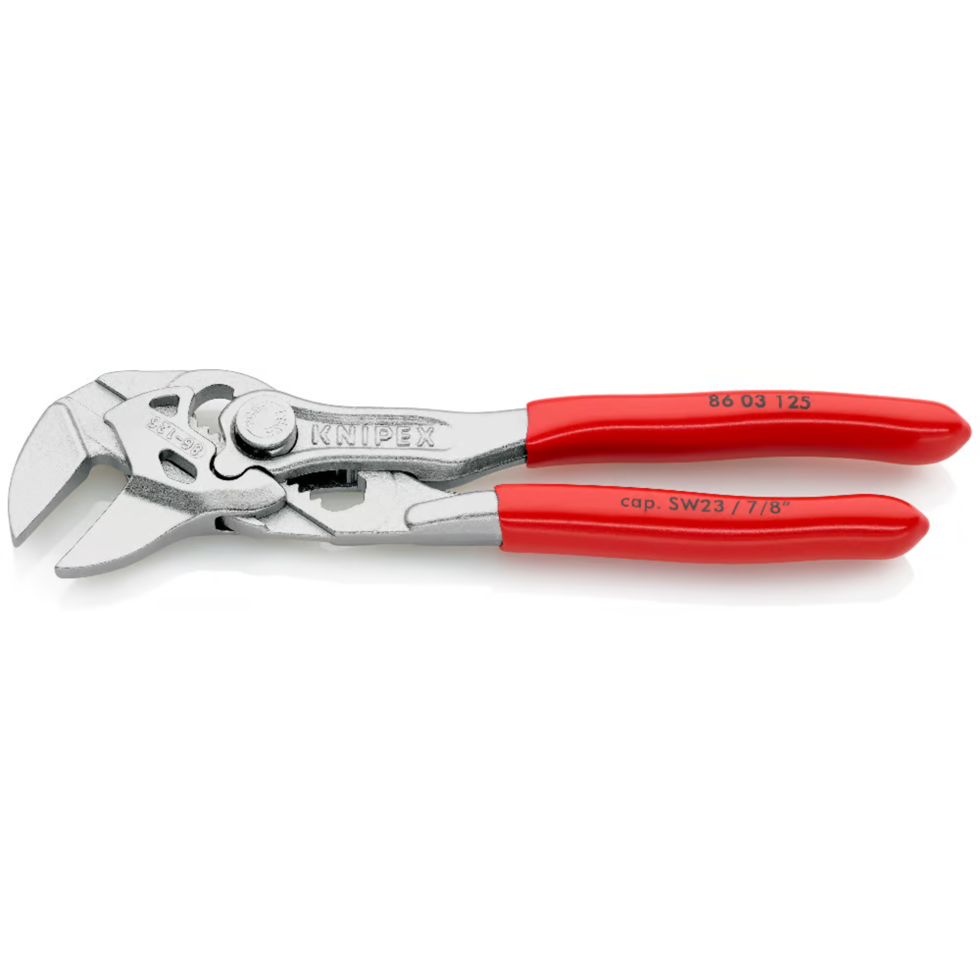 KNIPEX 86 03 125 SB Mini pinza de extensión y llave en una sola herramienta 125 mm (5")