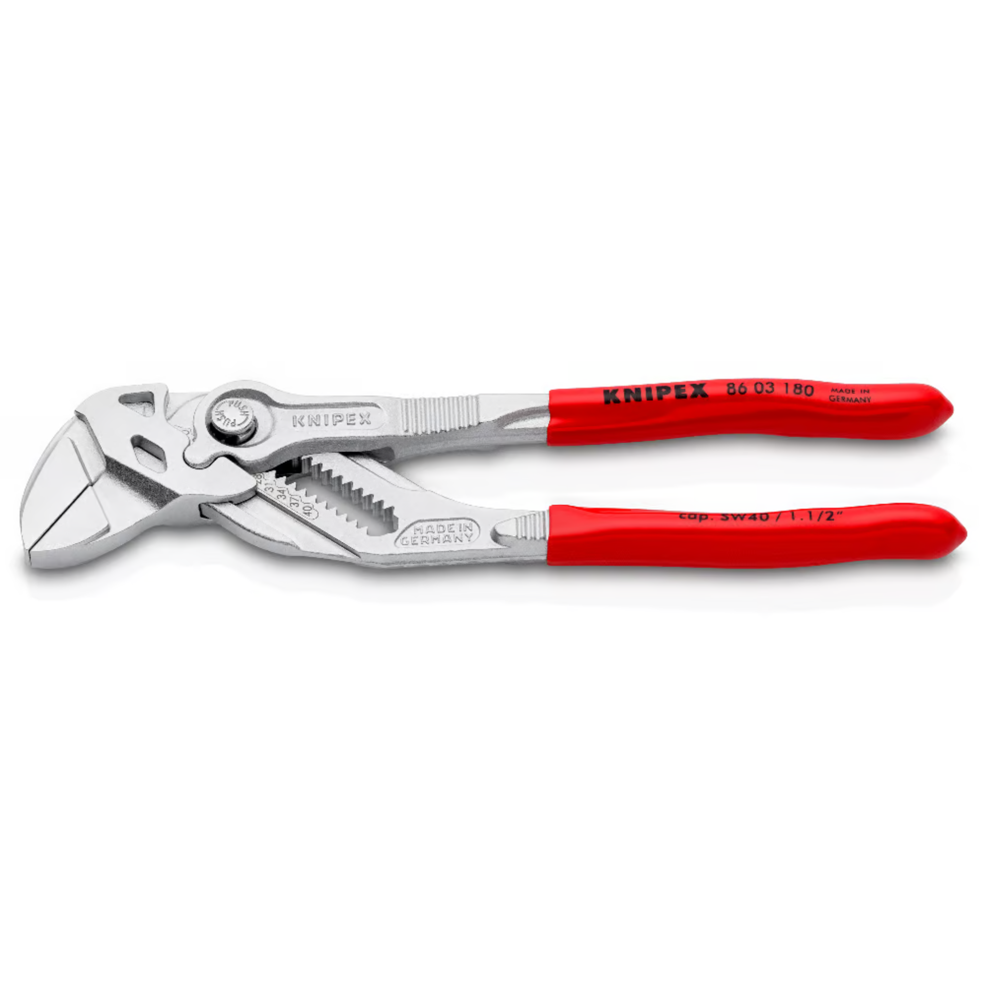 KNIPEX 86 03 180 SB Pinza de extensión y llave en una sola herramienta 180 mm (7 1/4")