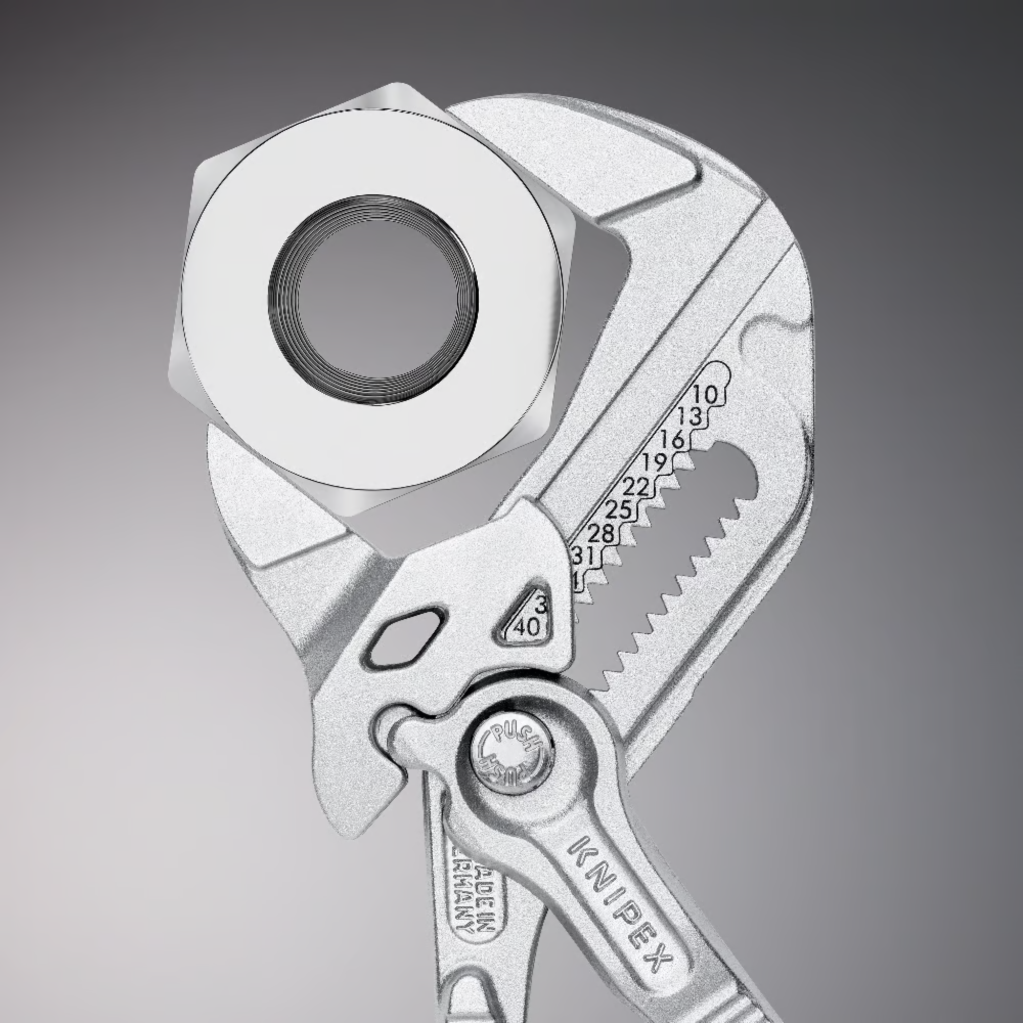 KNIPEX 86 03 180 SB Pinza de extensión y llave en una sola herramienta 180 mm (7 1/4")