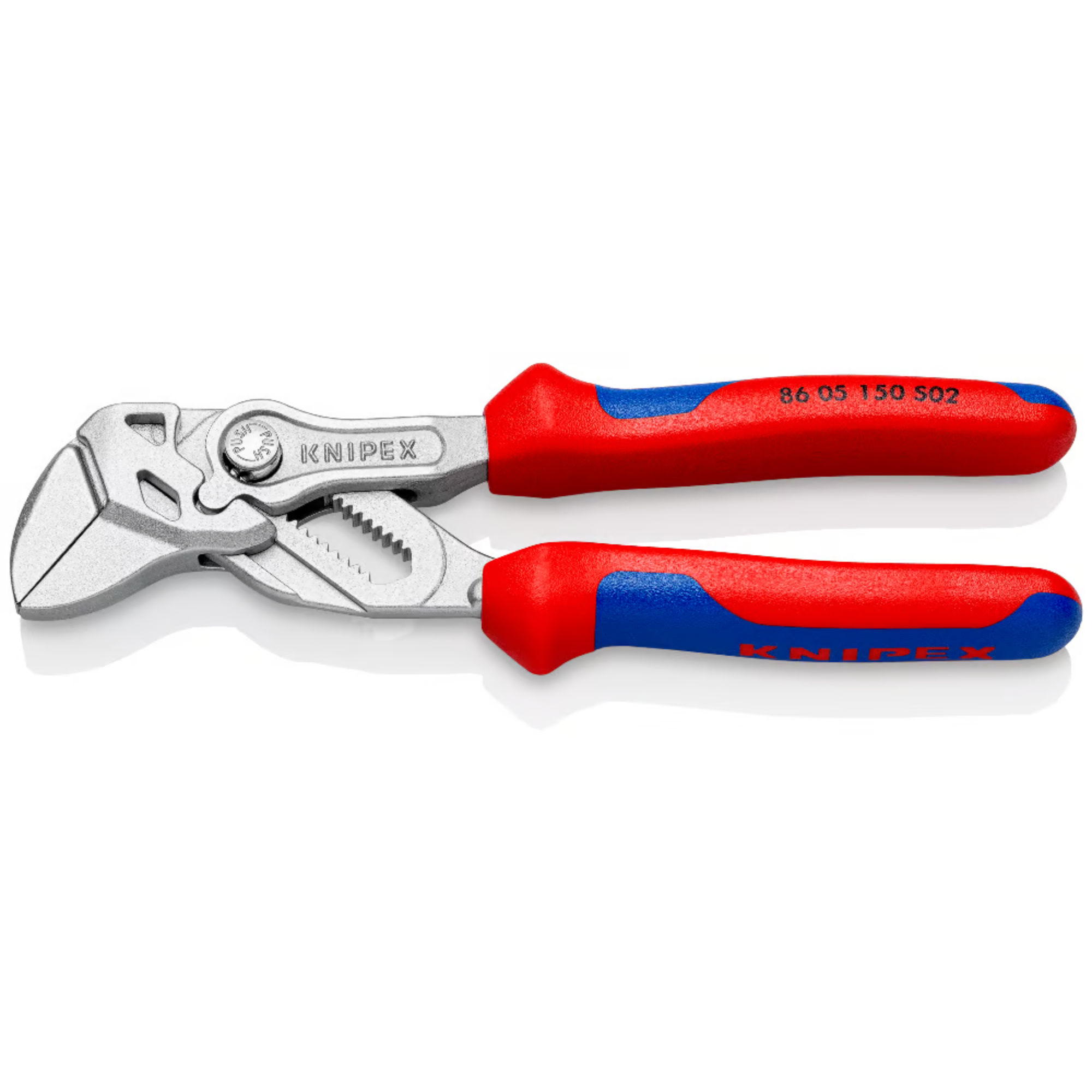 KNIPEX 86 05 150 S02 Pinza de extensión y llave en una sola herramienta con mordazas rugosas 150 mm (6")