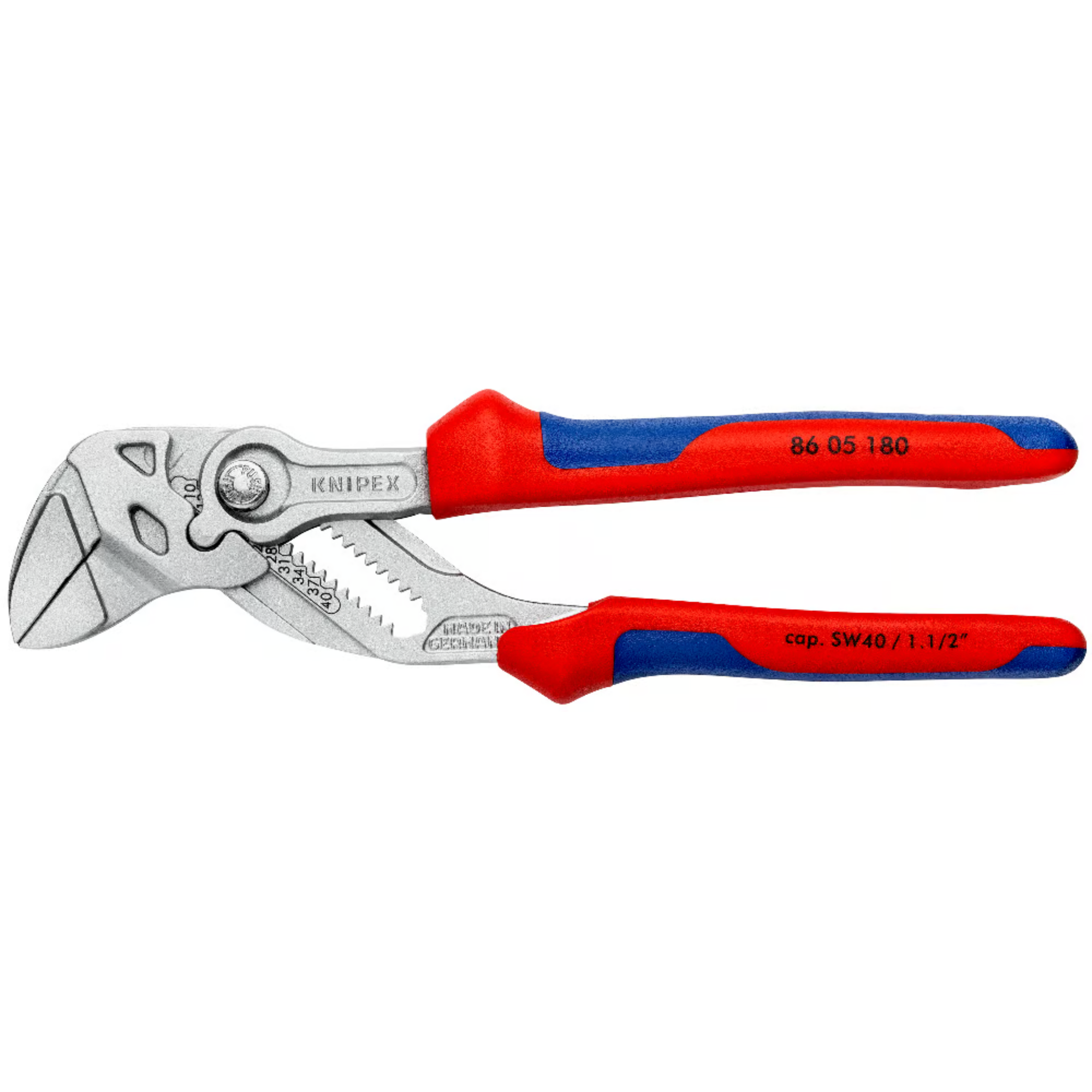 KNIPEX 86 05 180 SB Pinza de extensión y llave en una sola herramienta 180 mm (7 1/4")
