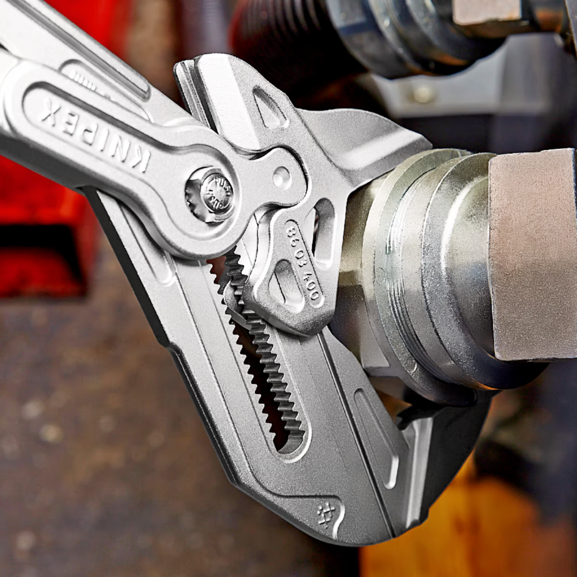 KNIPEX 86 03 400 Pinza de extensión y llave XL en una sola herramienta 400 mm (16″)