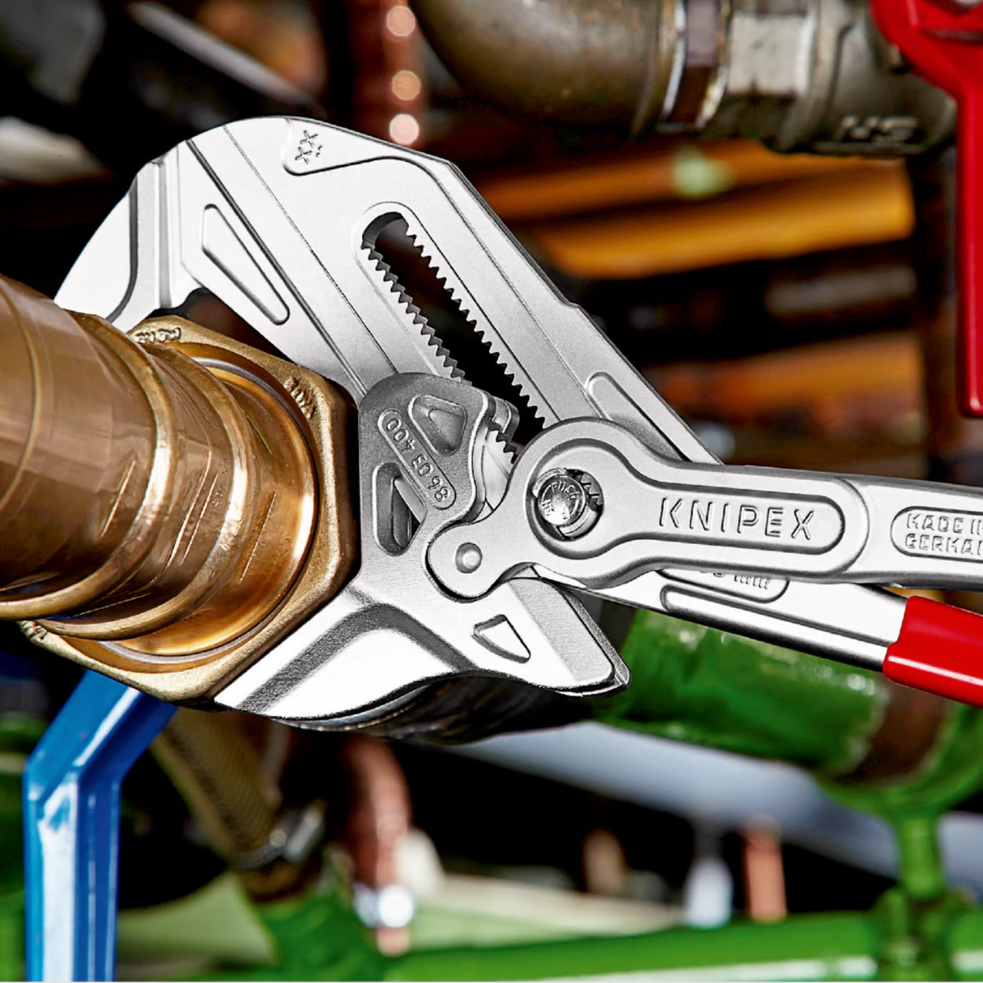 KNIPEX 86 03 400 Pinza de extensión y llave XL en una sola herramienta 400 mm (16″)