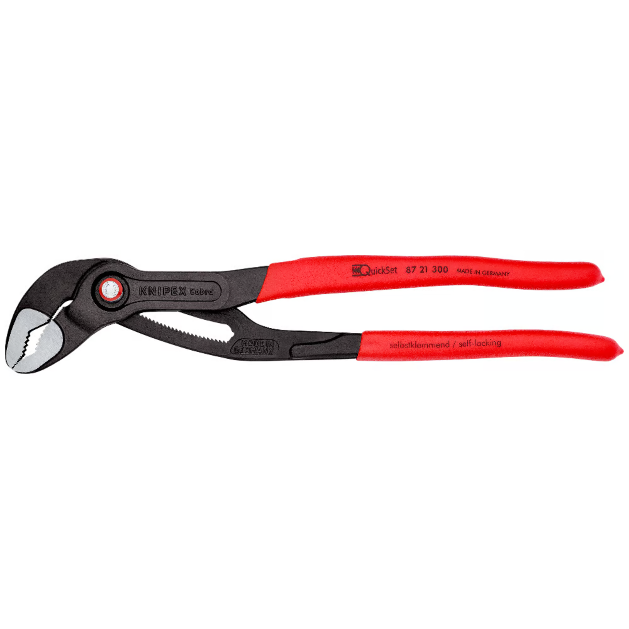 KNIPEX 87 21 300 Pinza de extensión pico de loro Cobra QuickSet 300 mm (12″)