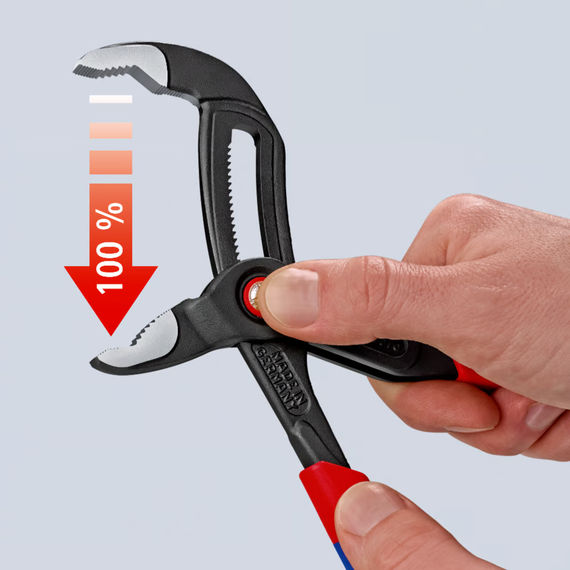 KNIPEX 87 21 300 Pinza de extensión pico de loro Cobra QuickSet 300 mm (12″)