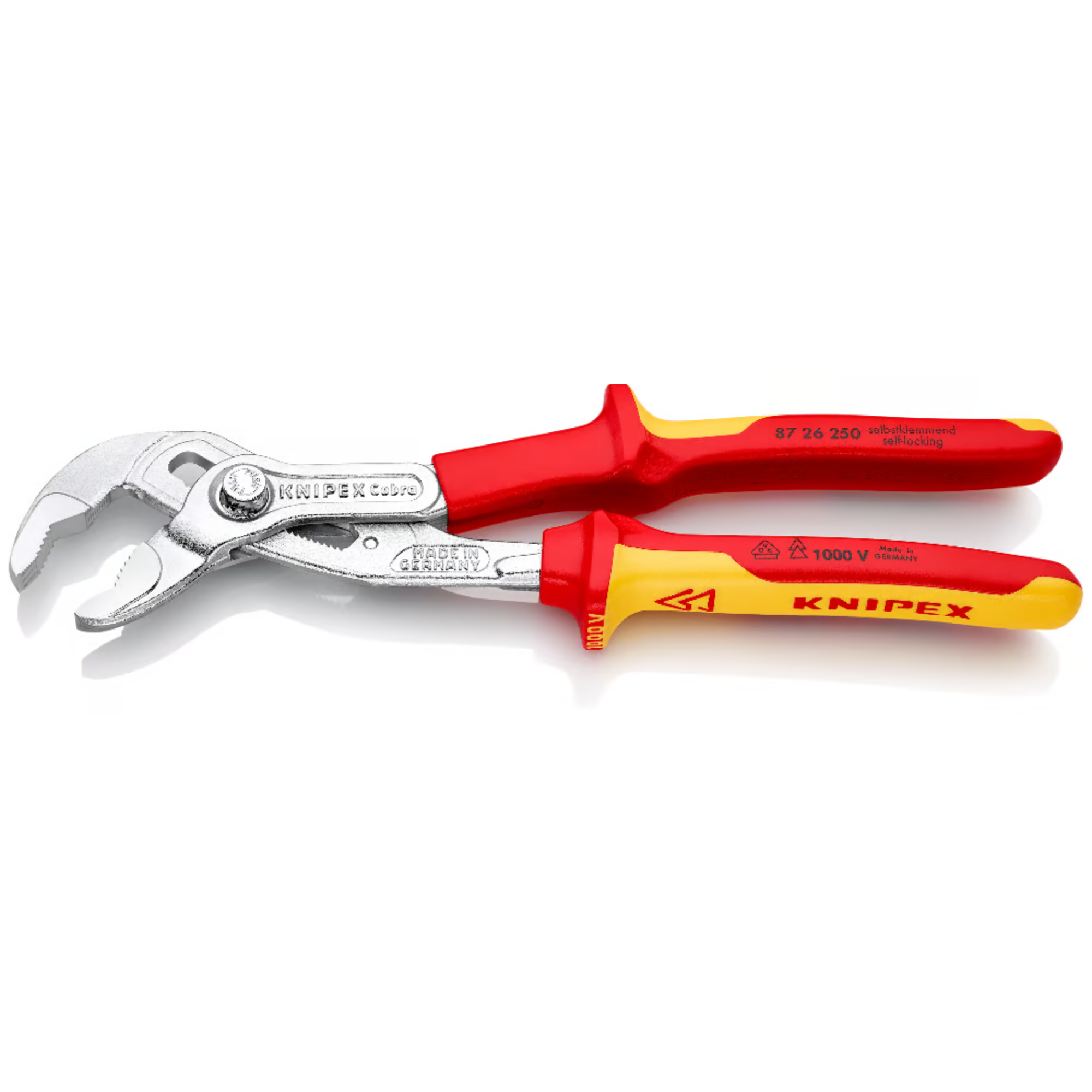 KNIPEX 87 26 250 Pinza aislada de extensión pico de loro Cobra 250 mm (10″)