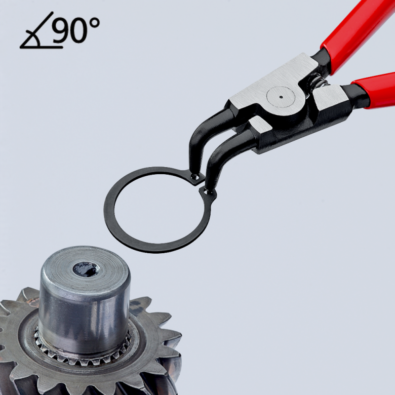 KNIPEX 46 21 A21 SB Pinza para anillos de retención exteriores acabado pavonado 170 mm