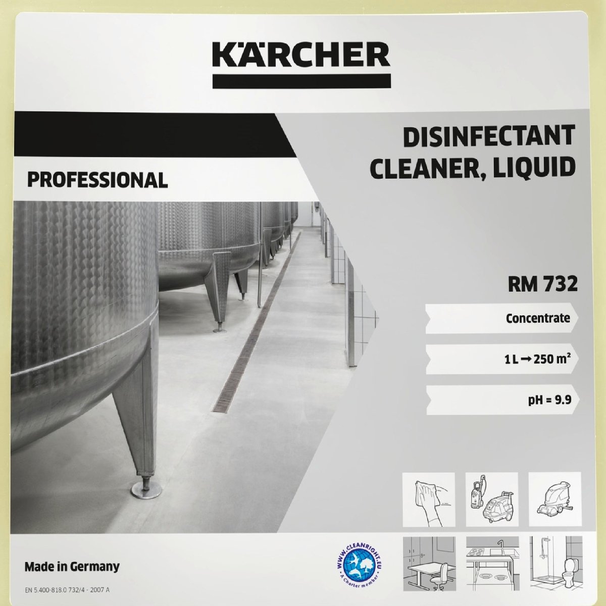 Karcher Limpiador desinfectante RM 732 5 Litros